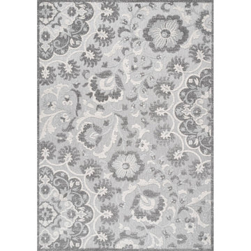 Lucena Modern Medallion High-low Indoor/outdoor Area Rug